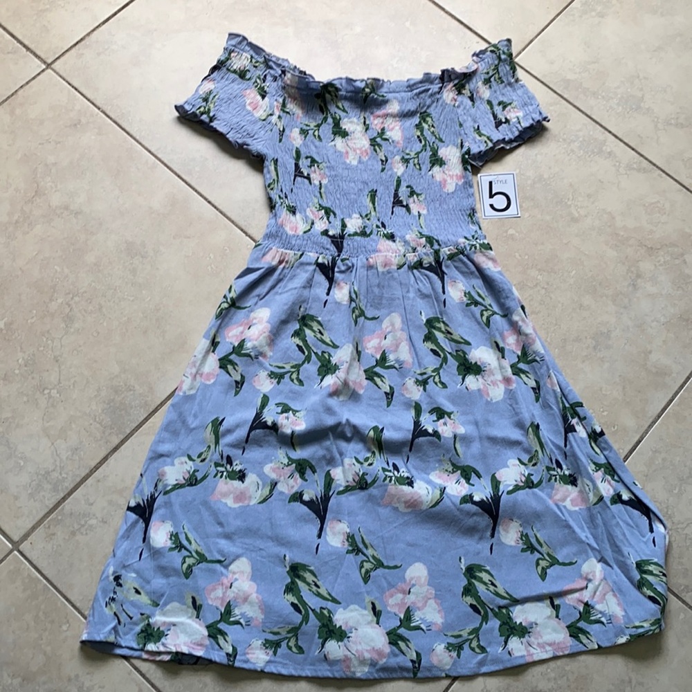 XL summer flower stretchy dress Five Below